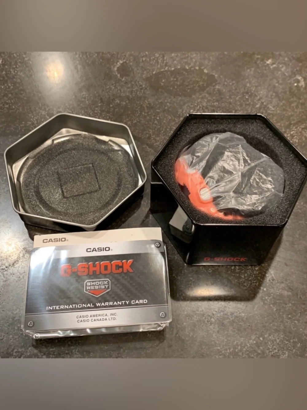 G-SHOCK CASIO Coral Orange Sport Watch Step Tracker